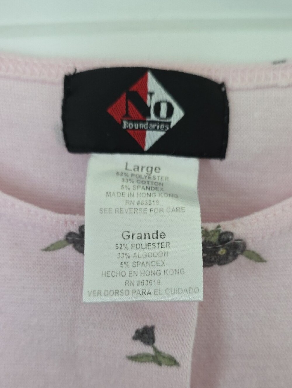 Pink Floral Button-Down Cardigan - Picture 2 of 6
